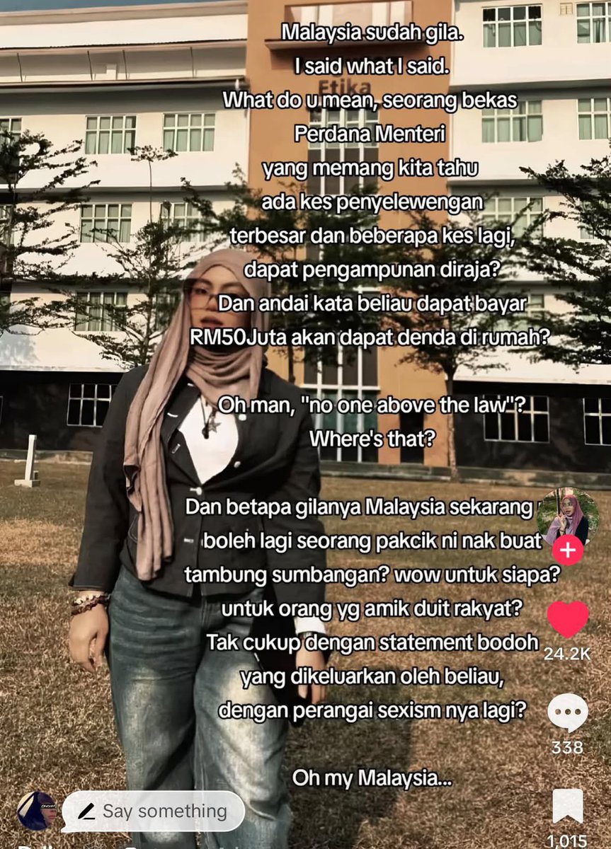 kamaghul's tweet photo. Alhamdulillah. Banyak juga Gen Z yang bijak dekat tiktok. 

Baguslah Gen Z penyelamat negara! https://t.co/RlKuBcqvyN