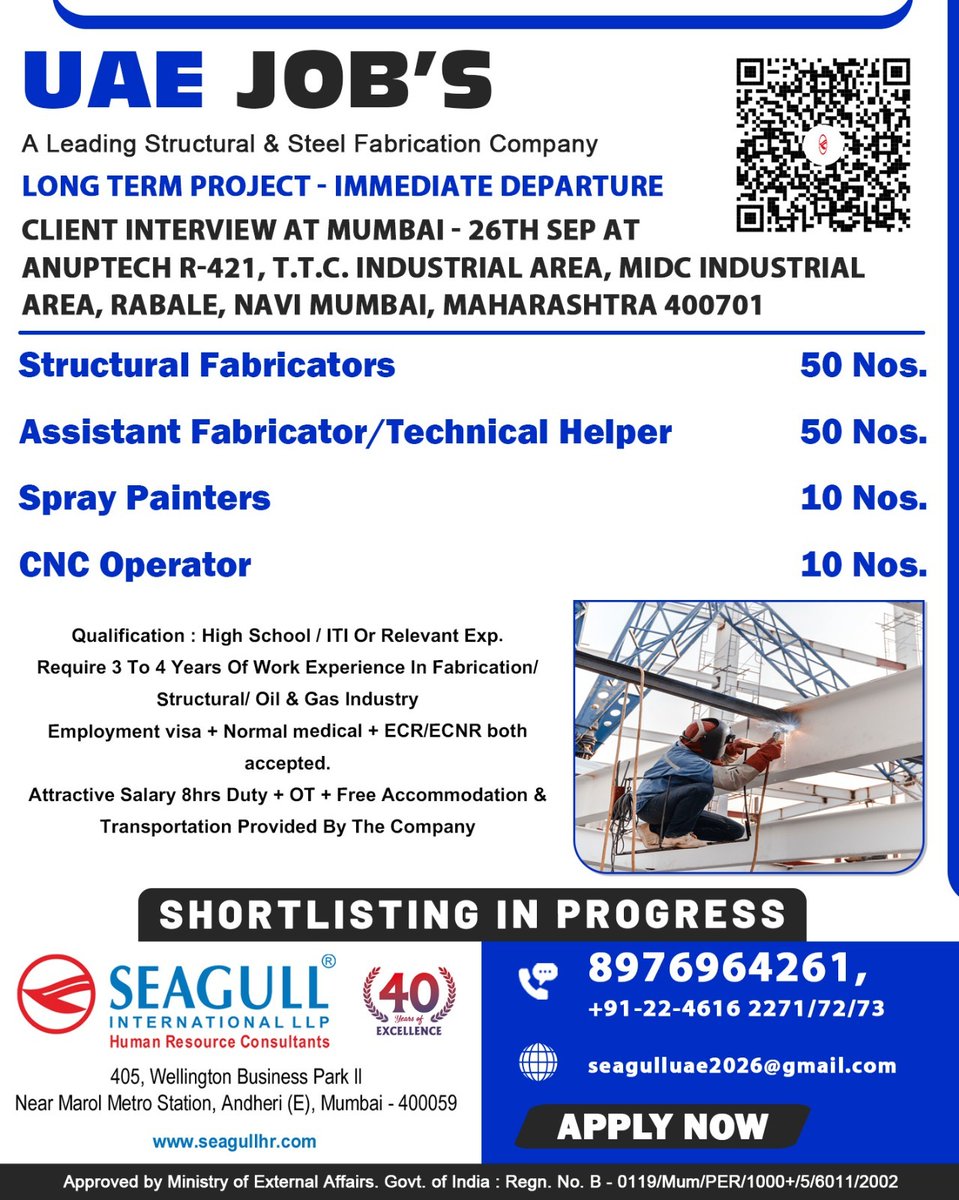 hrd1_seagull's tweet photo. 🚨UAE JOBS! 📍 Apply now
🌍 Build your global career experience
✅ Committed to delivering results
🔹 Multiple openings across various roles
📌 Shortlisting in progress – don’t miss out, apply today!
#ApplyNow #ShortlistingInProgress #GlobalJobs https://t.co/ysgpQeOEaG