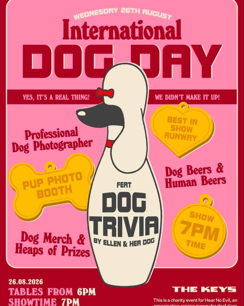 LUIZMALHEIRO's tweet photo. Huge weeks ahead at Hear No Evil! 22–23 Aug: Sydney Dog Lovers Show, Stand D508
26 Aug: International Dog Day Trivia Night at The Keys, Preston
29 Aug: Dogs Day Out at Rippon Lea Estate
29 Aug: Sydney Deaf Festival at Cathy Freeman Park

Come say https://t.co/4HKaK0yLfT
