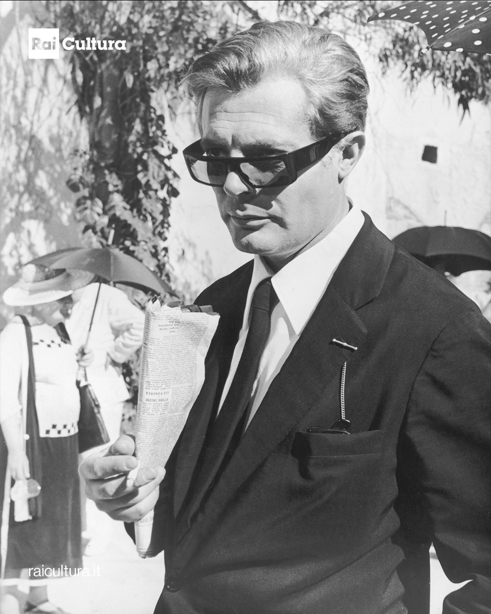 RaiCultura's tweet photo. Un omaggio a Marcello Mastroianni, uno dei volti più rappresentativi del cinema italiano e internazionale. https://t.co/97JIzvNM6S