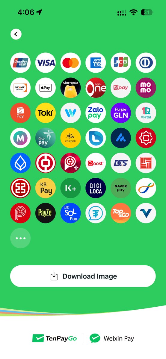 app_sail's tweet photo. 微信支付推出 TenPayGo,本质上是一座支付桥梁!
任何外卡,有微信支付的地方就能用!
底层链接 Visa / Mastercard / 银联 等 7 大卡组的境外卡、Apple Pay 和 30 多种境外电子钱包
除了来华游客以外,特别推荐有境外卡的朋友也试试
Pulse 信用卡直接返现 4.4%,X Money 返现 3% https://t.co/xd1lAdO2FU