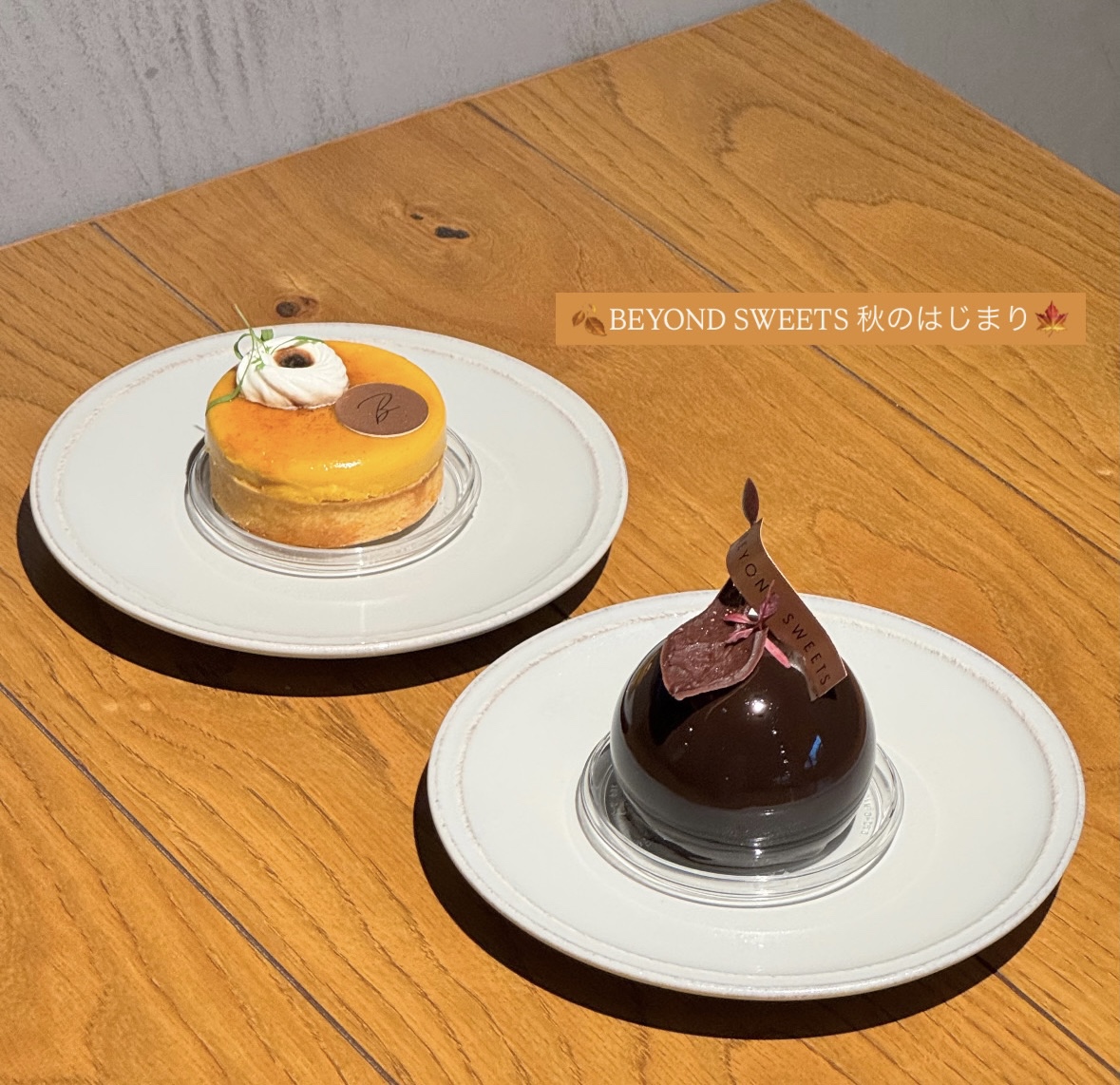 beyondsweets_jp's tweet photo. かぼちゃのブリュレタルト
柚子ショコラ　始まりました🍂

（ビヨンドスイーツの秋を心待ちにしていました😊
柚子ショコラのつやっとしたフォルムとさわやかな柚子と濃厚なチョコレート🍫
かぼちゃとブリュレ…タルト生地…間違いないです。カンペキです🎃）

＃BEYONDSWEETS #グルテンフリーカフェ https://t.co/t6YU2puZrQ