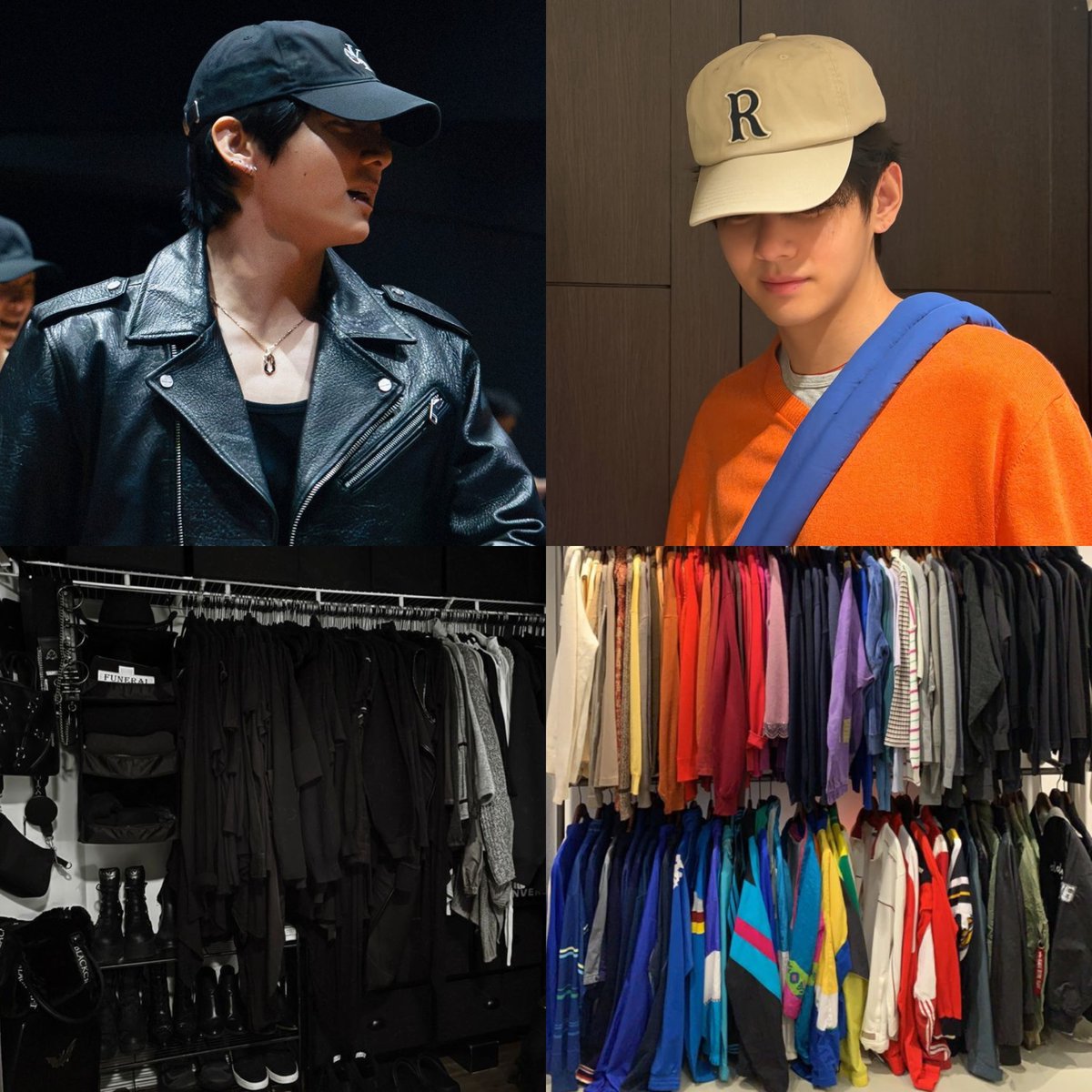 mildvjknp's tweet photo. ตู้เสื้อผ้าจองกุก 🖤 vs ตู้เสื้อผ้าแทฮยอง 🌈 https://t.co/SvkpcdQ0tf