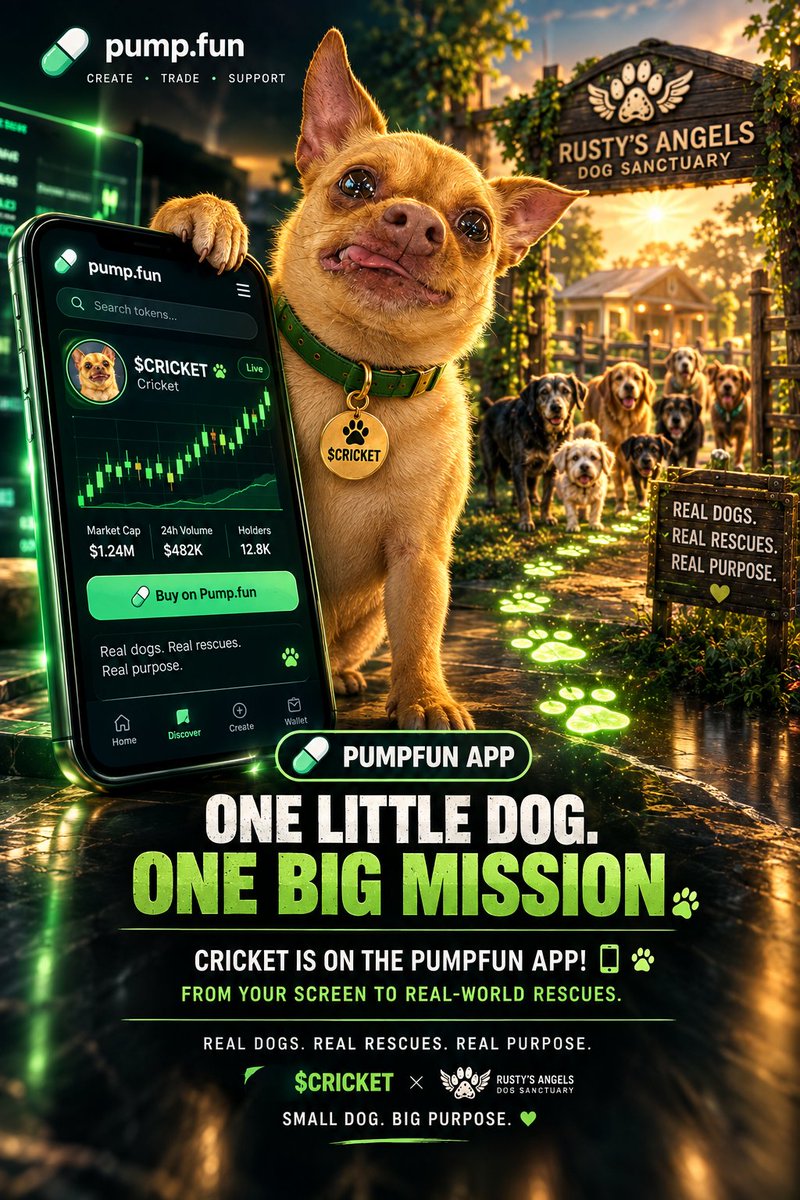 joseph_ath87117's tweet photo. Hey, check out $cricket
Active DEV. Doxxed DEV. Owner of @RustysAngels πΎπ
Not someone borrowing a charity narrative, the DEV is the person behind the sanctuary and the mission itself.
Real owner. Real dogs. Real rescue.
$CRICKET β Proof of Purpose. πΎ
#supportcricket @CricketSSDog