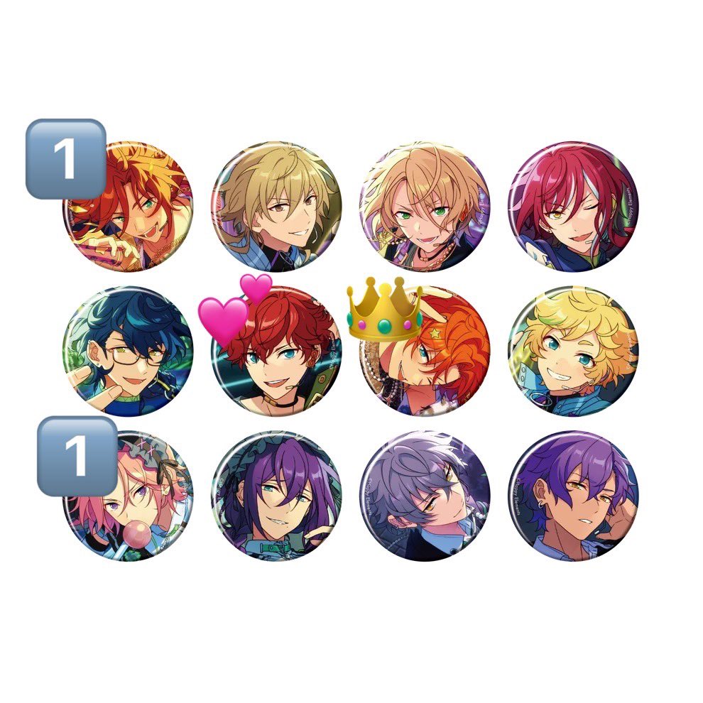 kiseki_mille's tweet photo. 【交換】あんスタ コレクション缶バッジ［2026 Sep.］-Idol Casual Side-

譲:斑.薫.藍良.夏目.つむぎ.宙.こはく.マヨイ.晃牙.アドニス

求:icスバル.c一彩>>i一彩

郵送のみ。ic2箱予約。
同レアリティ同士の交換希望。星4⇄スバルとの交換は比率違い等可能。
よろしくお願いします🙇‍♀️ https://t.co/0yAt1Wvsei