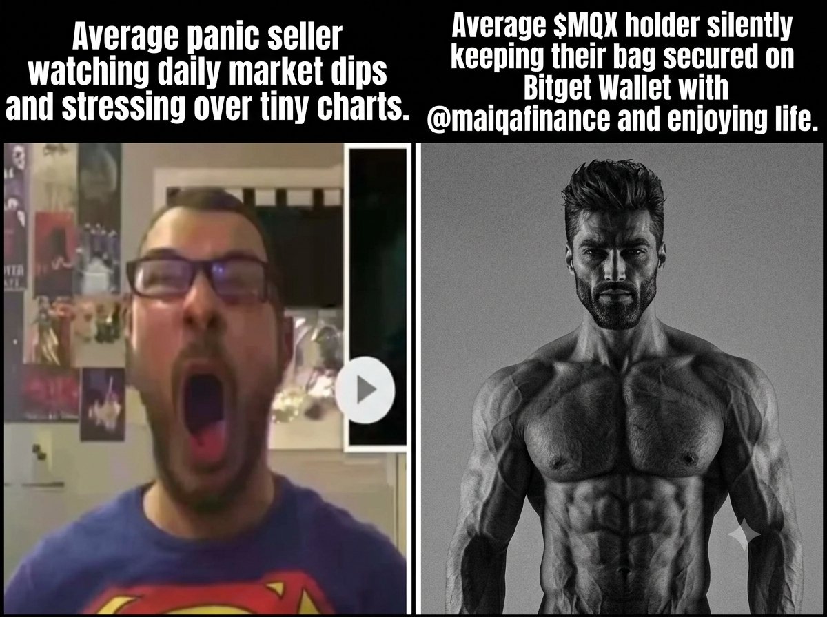 NirobNibir21's tweet photo. Most traders waste their time staring at 1 minute charts all night, stressing over every tiny price dip and panic selling at the worst possible moments. That endless cycle of anxiety just drains your mental peace. 

Meanwhile, real believers in $MQX don’t sweat the daily volatility at all. We securely store our bag on Bitget Wallet, trust the solid long term vision of @maiqfinance and stay completely calm. 

True peace of mind comes when you hold quality assets with confidence instead of reacting to short term market noise. Chill, hold strong, and enjoy life.