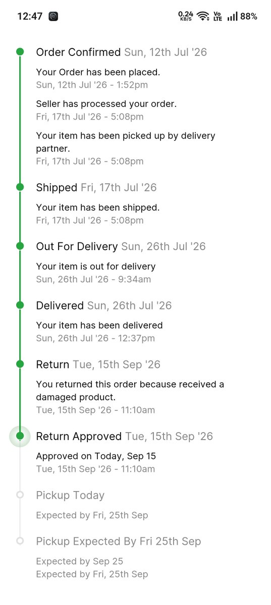 Payal9227's tweet photo. @flipkartsupport Frm last 2 mnths, I'm receiving fresh pickup dates, bt the product is not yet picked up @Flipkart. What is this behaviour?
This is so appalling. Worst experience ever @flipkartsupport. https://t.co/ziQSsR5iQ6