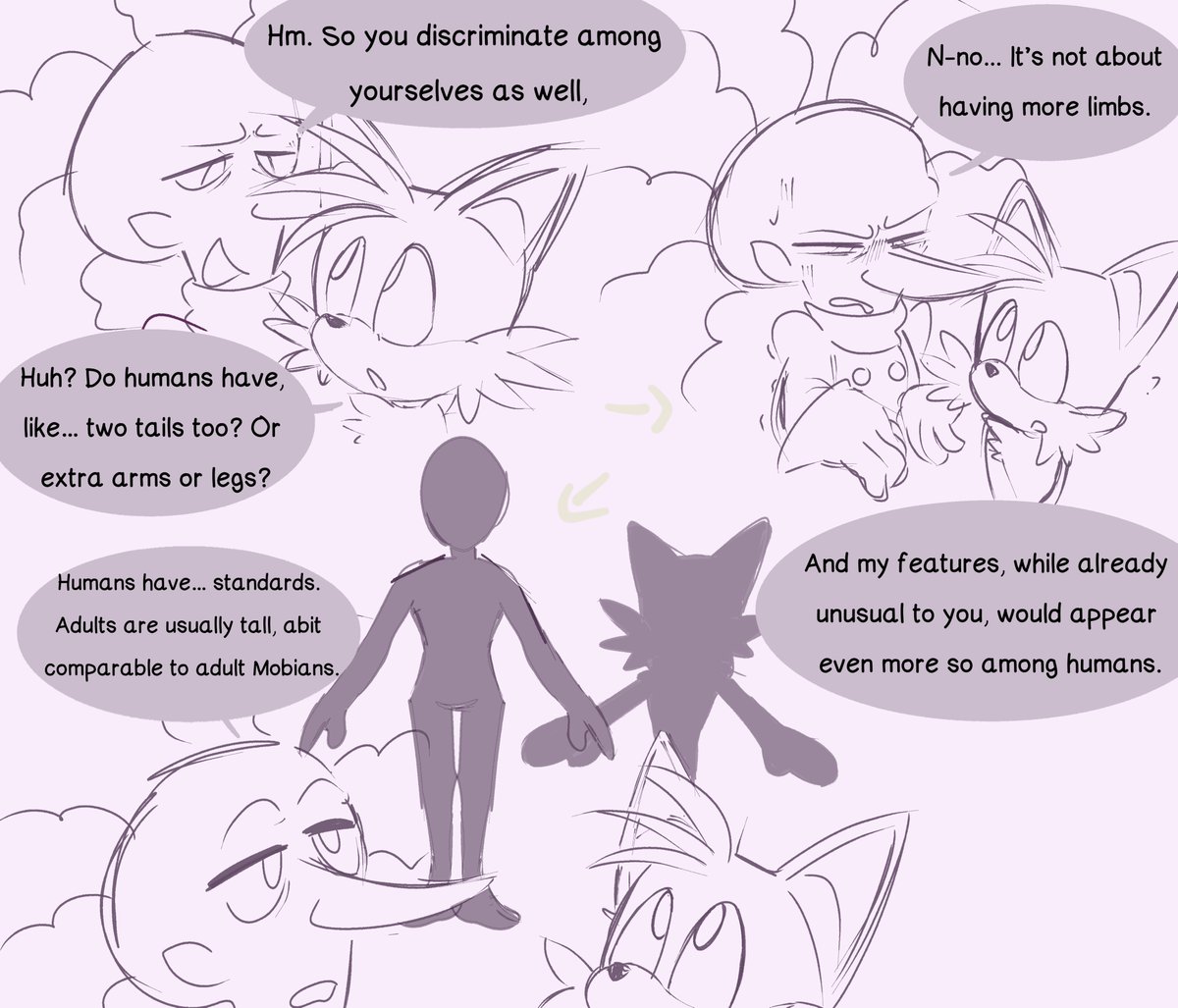 LucidBlanket's tweet photo. This was a comic from March and I didn't seem to post it here so here you go #snivelyrobotnik #tailsmilesprower #sonicfanart #sonicsatam (ish.) [1/3] https://t.co/3xdqo9JfaF