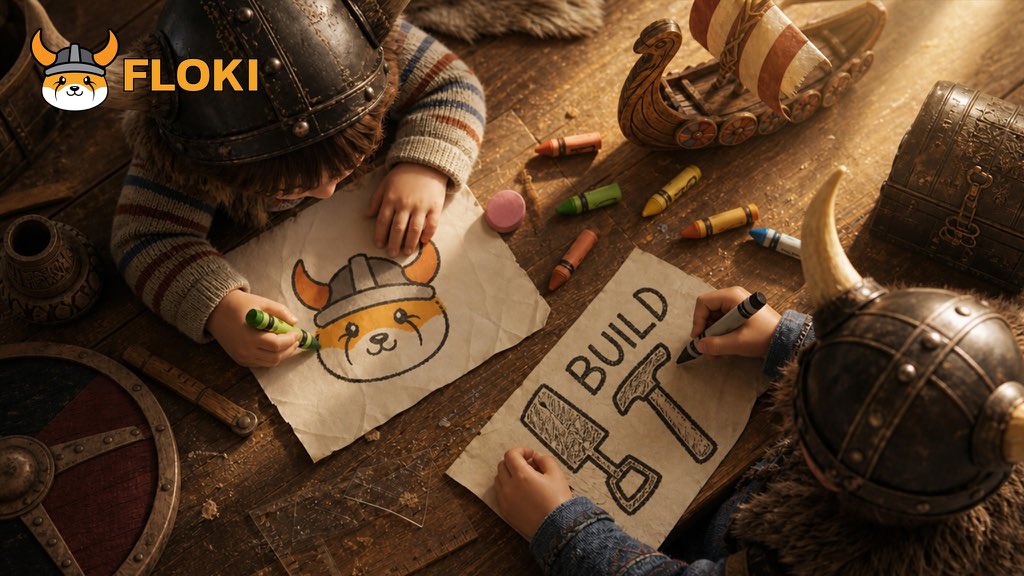 Floki_Robinhood's tweet photo. Small hands. Big plans. Viking spirit. ⚔️ https://t.co/ksIc3ydDEY