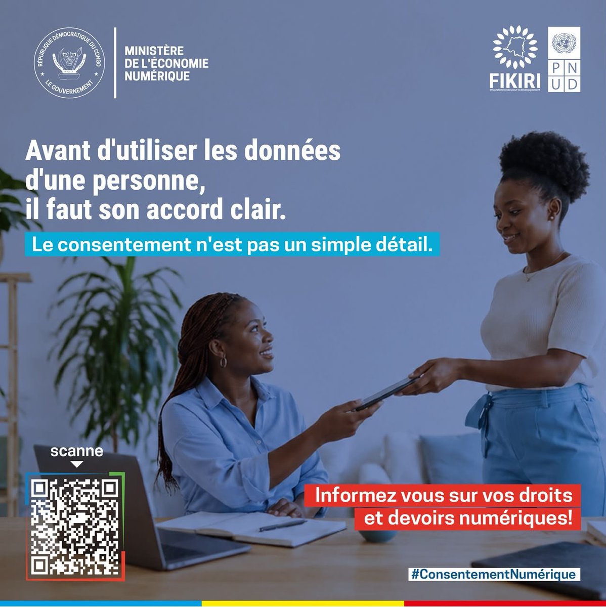 Ahadi_Ami's tweet photo. Informez-vous sur vos droits et devoirs numériques !

X (Twitter)

@Presidence_RDC
@PrimatureRDC
@PNUDRDC
@MinistereNumerique
@GouvSudkivu
@OlgaKavira
@olimuf
@FIKIRI
@sir_ashunza
@Christianngonga

#ProtègeTesDonnées #CVCN2026 https://t.co/xRi19Pt7tP