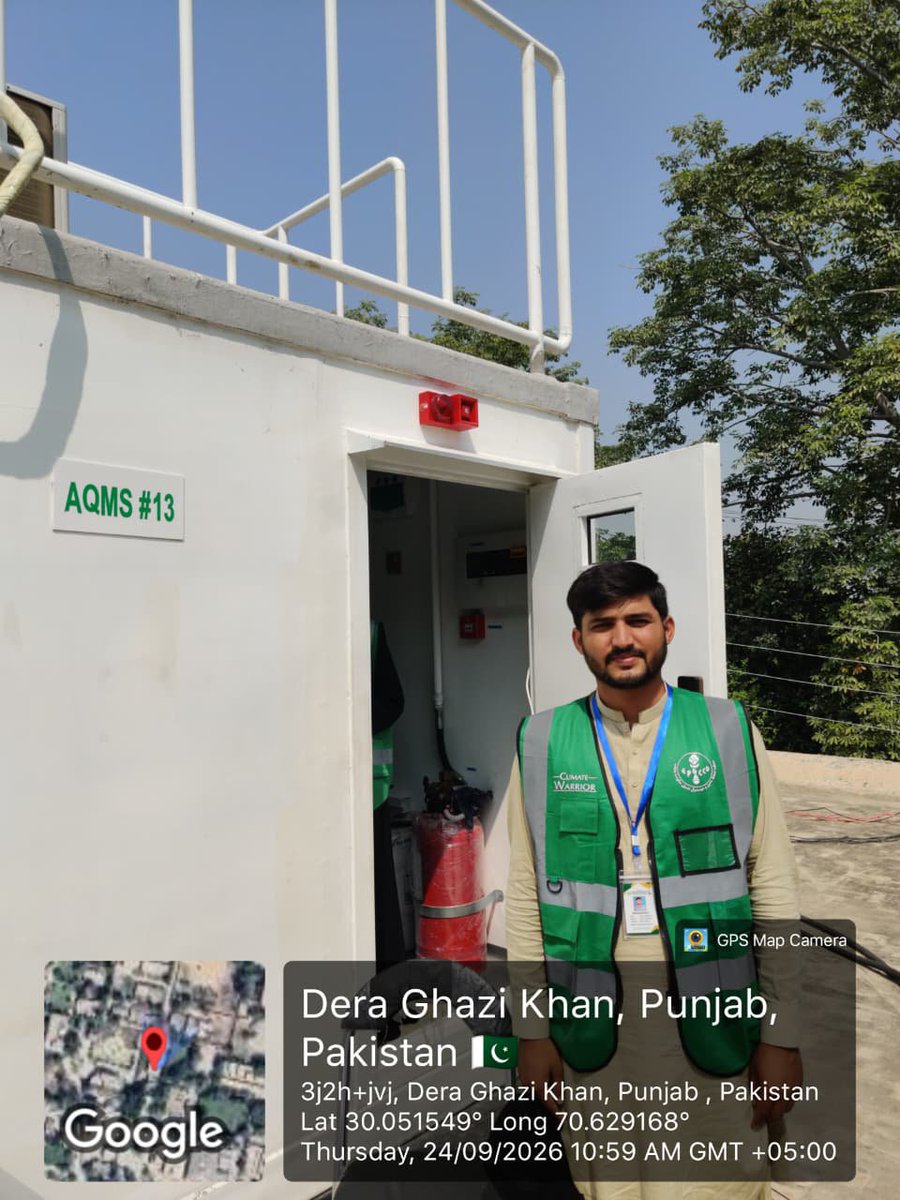 Muhammadsh31887's tweet photo. During my internship, I visited an Air Quality Monitoring Station (AQMS) to learn about air quality monitoring and the importance of keeping track of pollutants in the environment. 
#epapunjab #im4climate #maryamnawaz4climate #smoglesspunjab #smogfreepunjab https://t.co/TQP3FEjCje