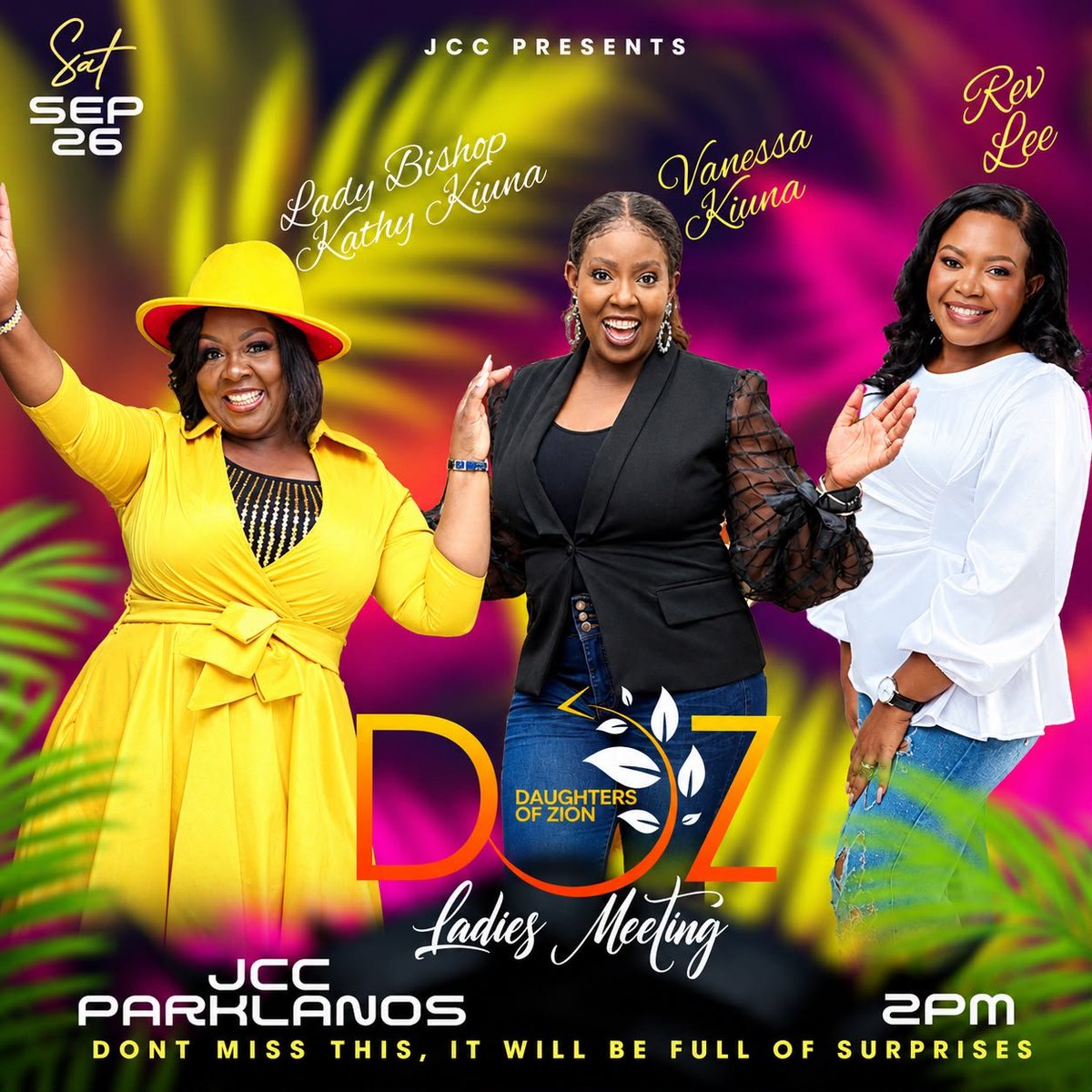 RevKathyKiuna's tweet photo. We have a very beautiful program for you this Saturday. We will be having our monthly @DOZ_Ke monthly meeting @JccKenya from 2pm.
Entry is free 
Surprises are many https://t.co/SzRHdcL2dG