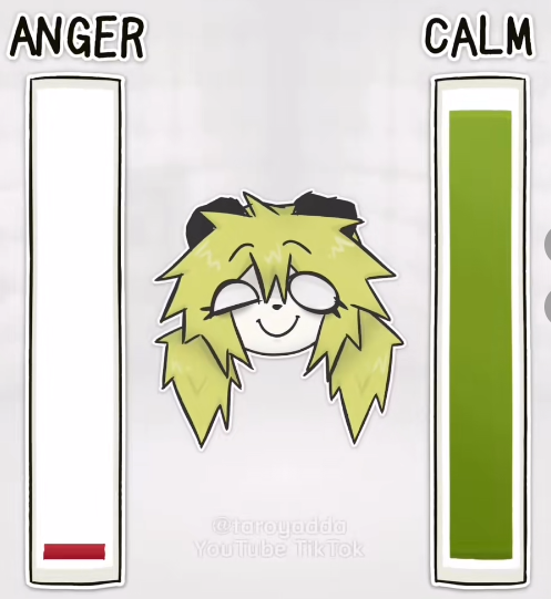 00devinho's tweet photo. These videos are blowing up on TikTok rn, videos of a character in its angry mood versus in calm mood.

TT search:
https://t.co/XkDZZQQHGI

Viral examples:
https://t.co/PMzCBikR1U

https://t.co/LU9NKIr5rQ https://t.co/No5of7YFHA