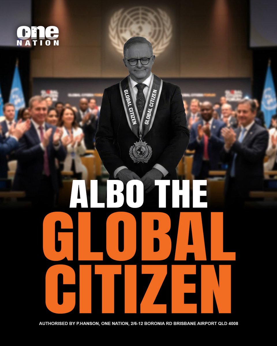 OneNationAus's tweet photo. The issue for Albo is that it will be Australian voters who decide his fate, not some obscure UN selection panel! https://t.co/2HzFvCop7x