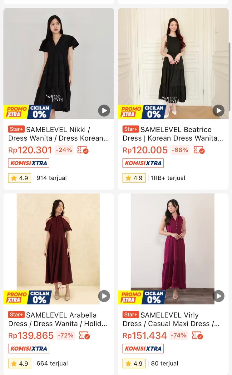 tuffluhvv_'s tweet photo. Jujur kaget pas nemu dress Korean style ini harganya cuma 120-140 ribuan tapi kelihatan mewah bgt pas dipakai 😭
Potongannya simpel tapi bikin kelihatan makin jenjang. Cocok buat yang lagi bingung cari outfit nongkrong, café hopping, atau dinner date santai tapi budget terbatas. https://t.co/mhMES6UFjt