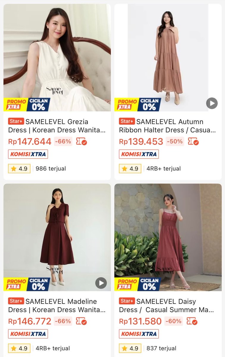 tuffluhvv_'s tweet photo. Jujur kaget pas nemu dress Korean style ini harganya cuma 120-140 ribuan tapi kelihatan mewah bgt pas dipakai 😭
Potongannya simpel tapi bikin kelihatan makin jenjang. Cocok buat yang lagi bingung cari outfit nongkrong, café hopping, atau dinner date santai tapi budget terbatas. https://t.co/mhMES6UFjt