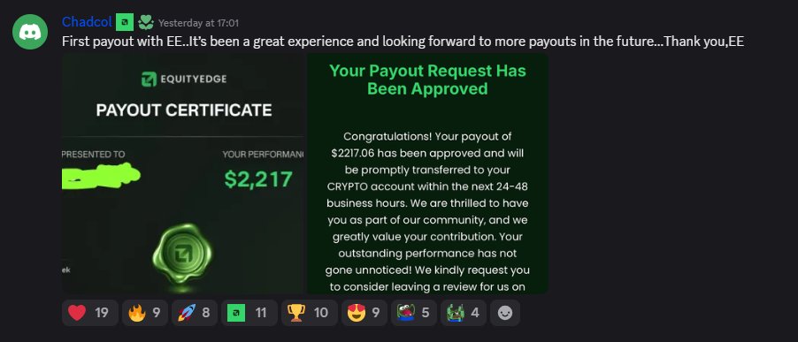 EquityEdgeUK's tweet photo. Equity Edge Traders Getting Paid Daily 💸🚀

💸$8,250 to JTL
💸$5,252 to Harrish
💸$2,548 to David
💸$2,032 to Chadcol

To see more join our discord 💸⭐️ https://t.co/PKEDcmAc0C