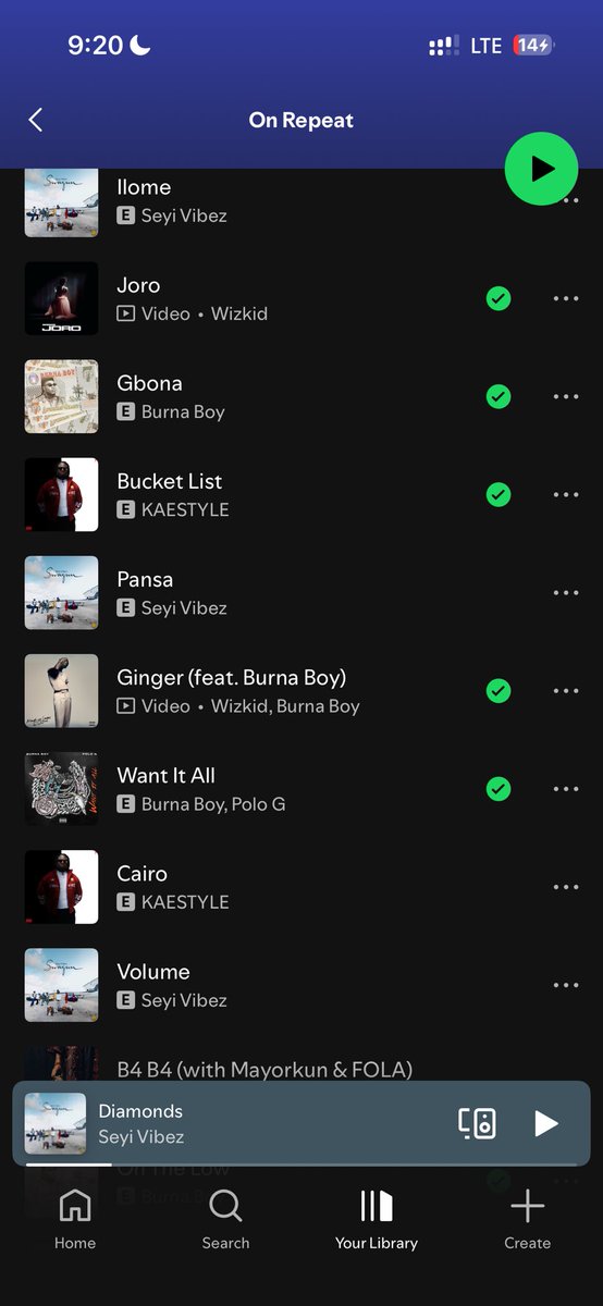 felix23619's tweet photo. • Open your Spotify 
• Search for “On Repeat”
• Screenshot The Top 10 https://t.co/D79pls9ROi