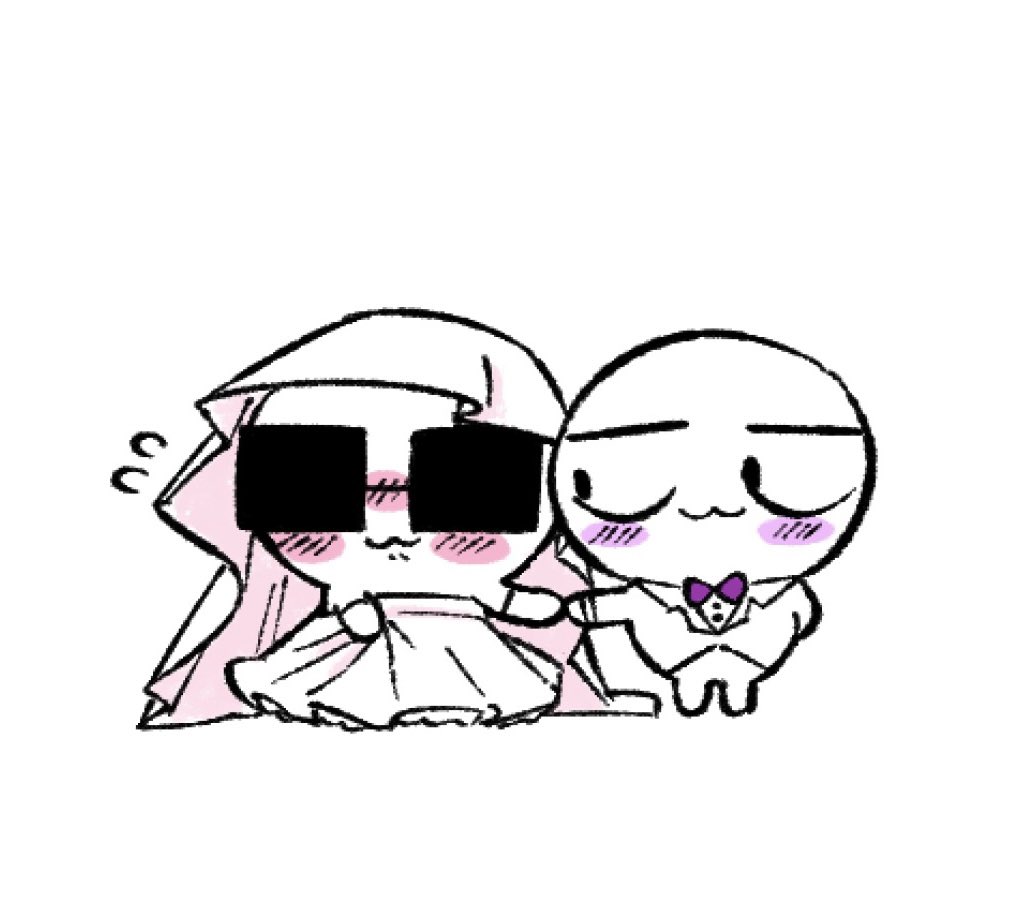 Fangyingfall's tweet photo. redrawing the wedding from last year https://t.co/Lg5aQIfkI7