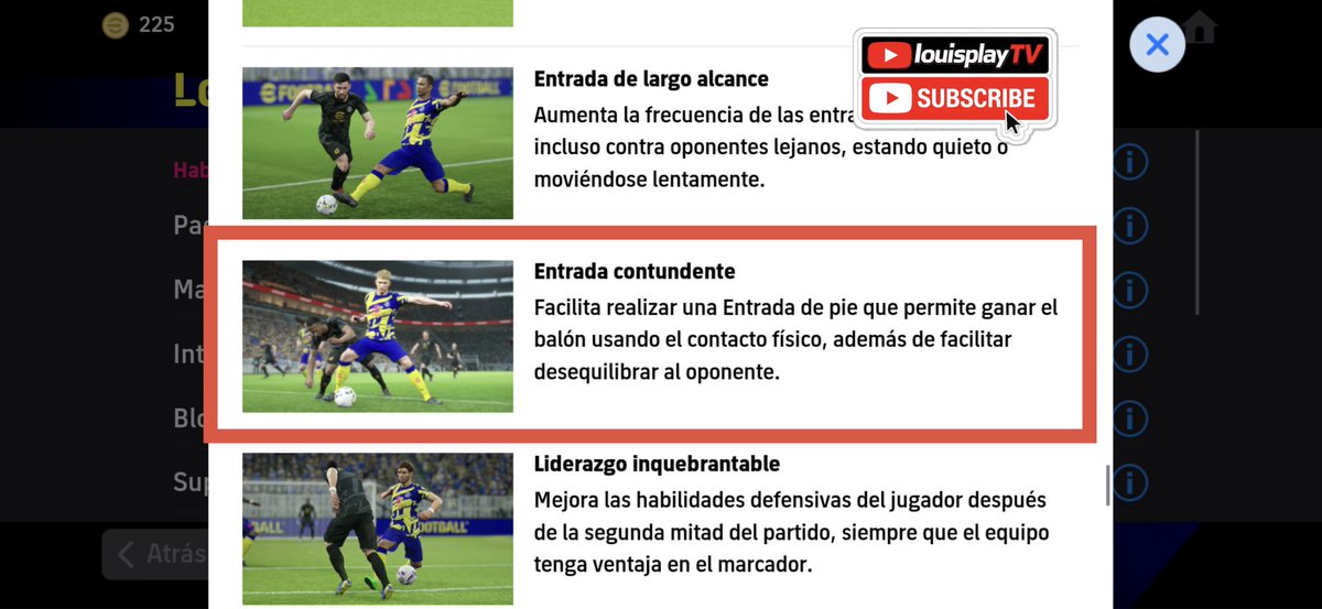 LouisPlayTV's tweet photo. 🚨ATENCIÓN🚨  

NUEVA HABILIDAD AÑADIDA de ENTRADA CONTUNDENTE ⭐️

¿Que les parece mis Players? 🤔 

#LouisPlayTv #eFootball #efootball2027 #efootball27 #efootballmobile #efootballmobile2027 #イーフト https://t.co/SFpxEV7b84