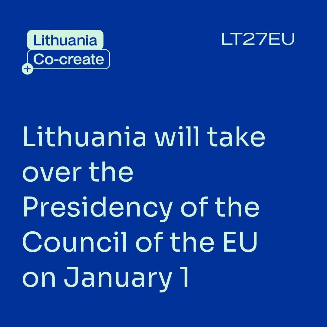 Lithuania's tweet photo. 🇱🇹🇪🇺 Only 100 days remain until #Lithuania begins its Presidency of the Council of the European Union.
Strengthening #EU  #security #defence economic resilience, promoting EU values, #StandForUkraine.
#LT27EU https://t.co/1CiQTcHJOm