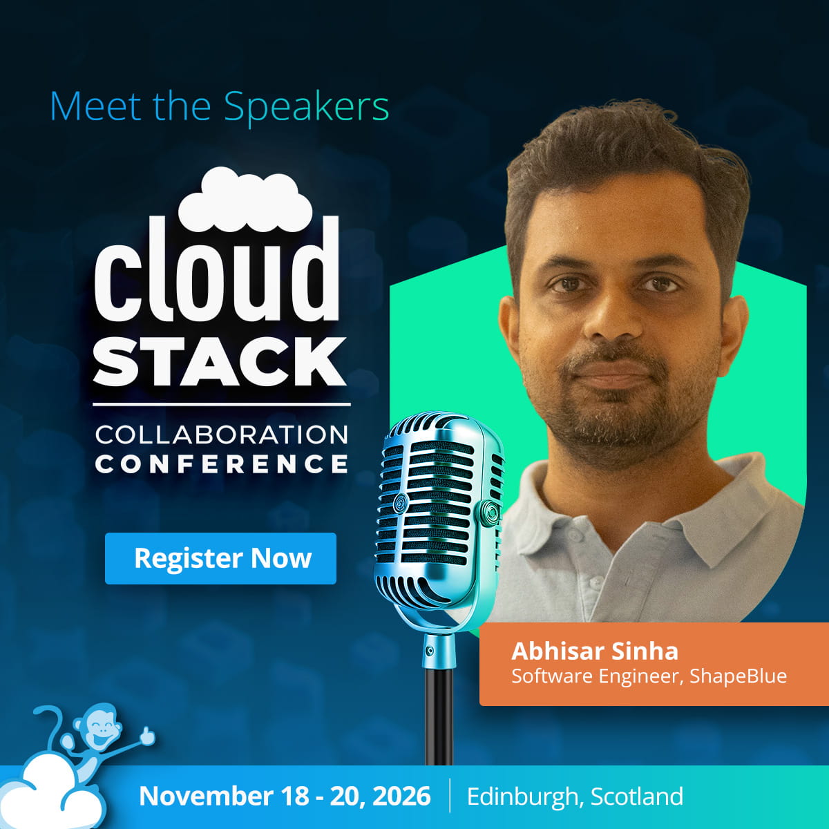 CloudStack's tweet photo. Veeam Backup &amp; Replication is coming together with Apache CloudStack and KVM.

At the #CSCollab2026, Abhisar Sinha from @shapeblue   and Andrey Stadler from @Veeam  Software will present “Veeam Meets CloudStack KVM.”

Register now: https://t.co/O4mLhYcbgt https://t.co/IFDjaNZRLA