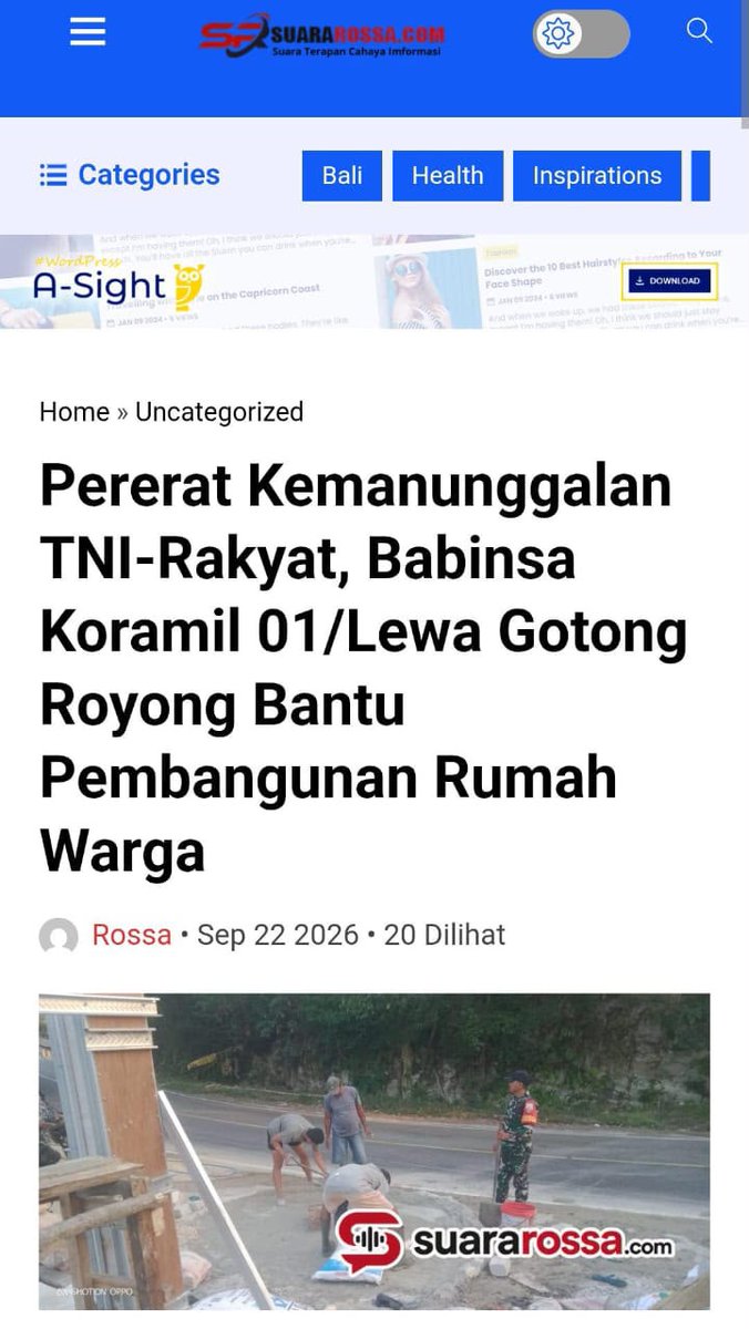 althaf_zav79's tweet photo. TNI merupakan saudara, pengayom, dan kawan sejati yang selalu hadir setiap saat dibutuhkan, di mana pun berada.
Nyata Langsung Dirasakan https://t.co/phToEltz5r