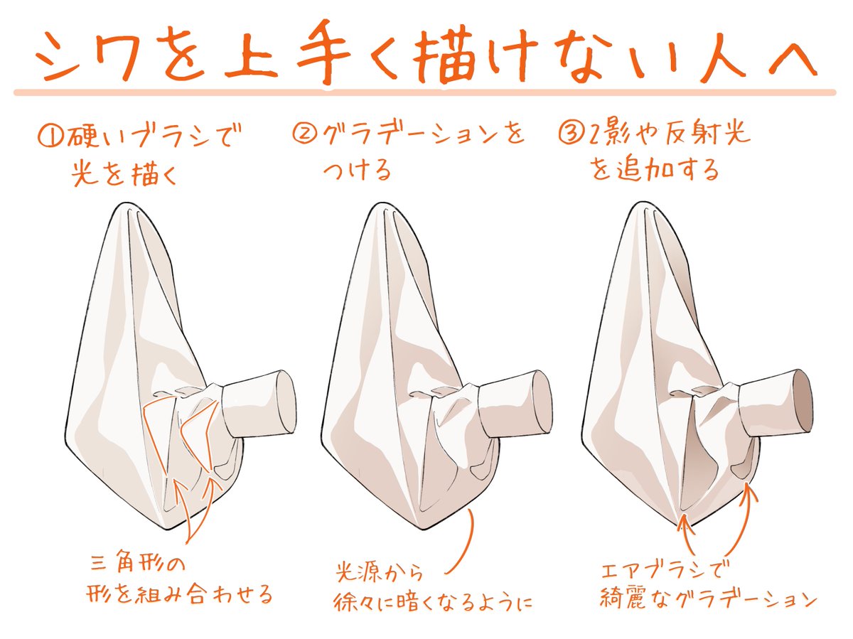ito_pro_illust's tweet photo. シワを上手く描けない人へ https://t.co/9juU40EUWJ