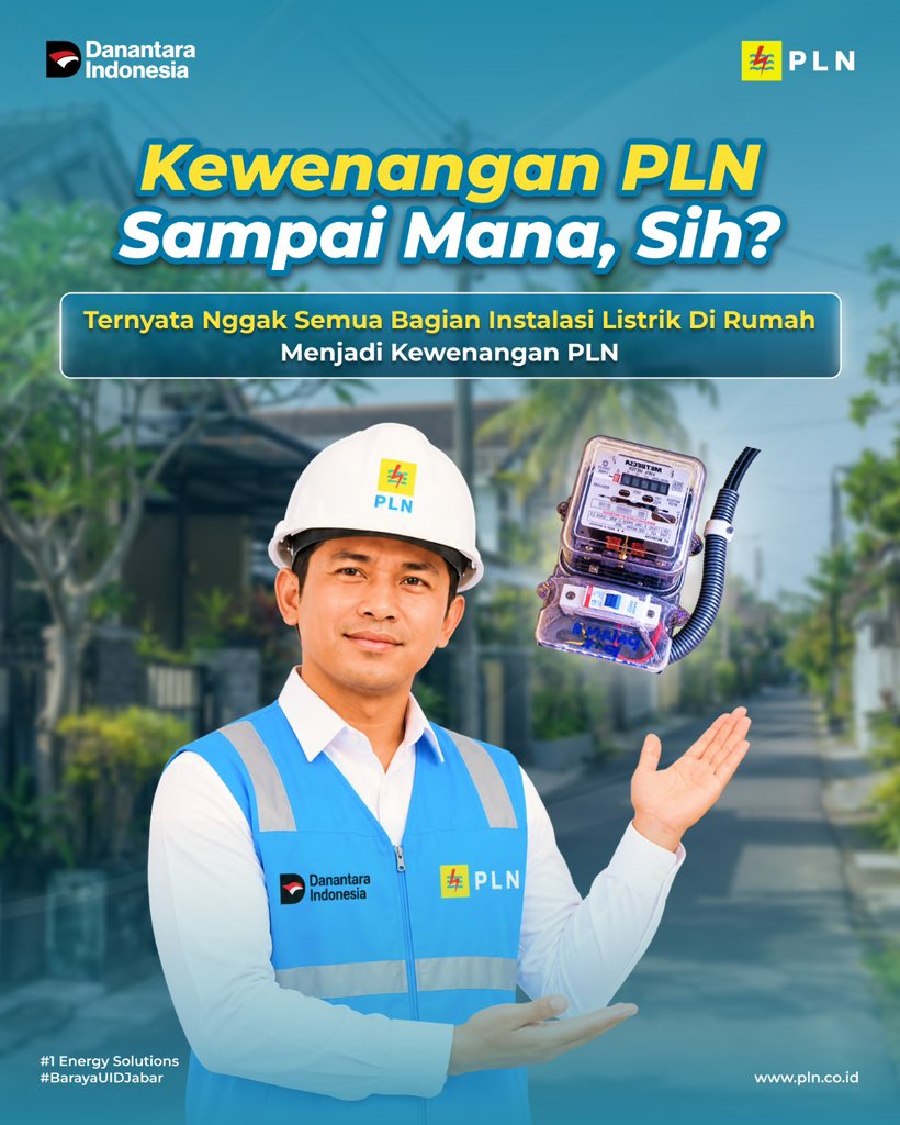 pln_jabar's tweet photo. Beda kendala, beda penanganan. Bingung kendala kelistrikan di rumah harus lapor ke mana? Yuk, kenali batas kewenangan dan laporkan melalui kanal yang tepat!

#PLNMobile #PLNJabar #BarayaUIDJabar #EdukasiK3 #InstalasiListrik https://t.co/Zci37t0svE