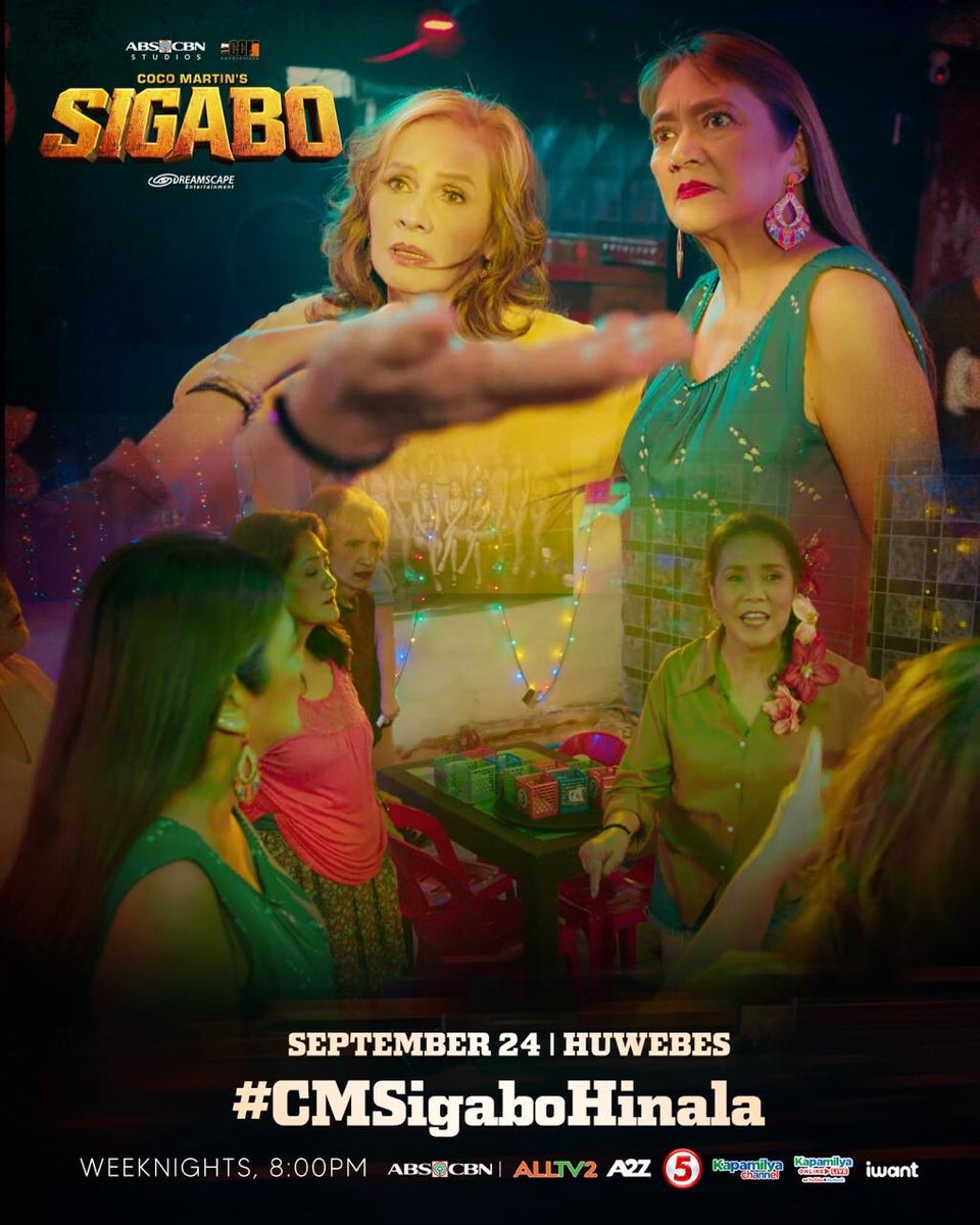 ABSCBNpr's tweet photo. Betchay, mapapasabak sa gulo sa Beergin Bar! Abangan sa #CMSigaboHinala 🔥

"Coco Martin’s Sigabo," gabi-gabi, 8 PM sa AllTV2, A2Z, Kapamilya Channel, Kapamilya Online Live sa Facebook at Youtube, iWant at mapapanood din sa TV5!

#ABSCBN #ABSCBNPR https://t.co/0KaNrUm48m