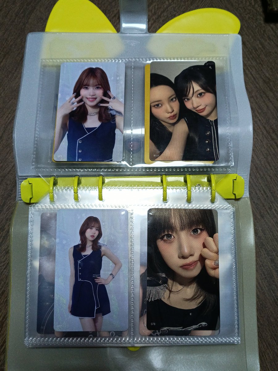 yellow5_l5's tweet photo. ME:I トレカ 交換 

求：画像1枚目

譲：画像2枚目または買取

異種なので難しいとは思いますが、お心当たりある方リプお願いします😭 https://t.co/rAlzWr0veY