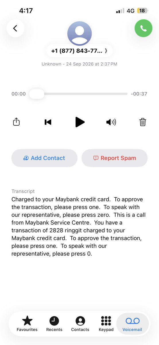khairulzmri's tweet photo. @MyMaybank last month i raised a case to report for different unauthorised charges and is ongoing for investigation. receive unknown call today that my card being charged for another unauthorised transaction. how secure is my credit card now? https://t.co/ao51L0cedL