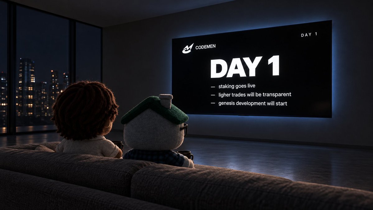 CodemenTech's tweet photo. Codemen - Day 1.

Here’s what’s on the agenda:

- Staking goes live.
- Strategy trades on Lighter become publicly visible.
- Genesis development begins.

The launch was just the beginning. Now we keep building.

https://t.co/0GEFL6YEOJ https://t.co/EwoGwABah6