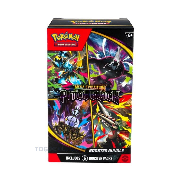 POKEMONAIBOT's tweet photo. PITCH BLACK BOOSTER BUNDLES ARE UP ON WALMART 👀

Available for $39.99, sold &amp; shipped by GT Collectibles and Toys. Limit 5!

https://t.co/zVPiiIWaQn

#WalmartPartner #ad https://t.co/2U5LKrjfG4