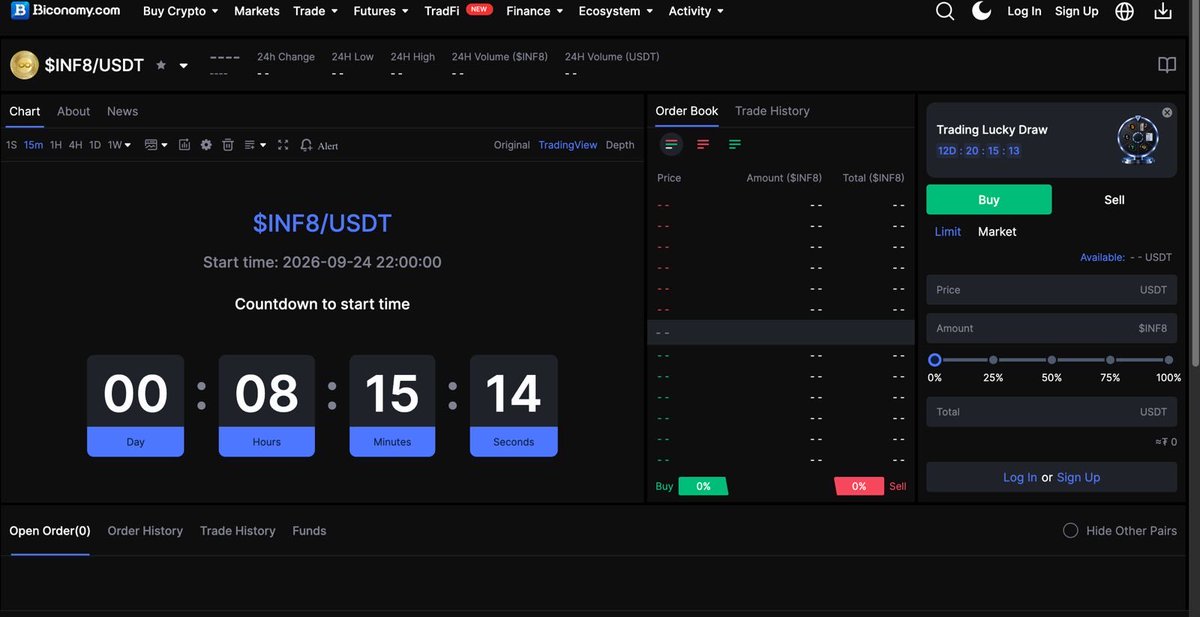 infgaming888's tweet photo. 🚨 THE COUNTDOWN IS ON.
$INF8 is getting ready to go live on the exchange. ⏳
🗓️ Listing: 24 September 2026 — 22:00 UTC
INF8/USDT
The clock is ticking. 🔥
#INF8 #Crypto #Listing #Exchange #USDT https://t.co/2LxrXdwWPp