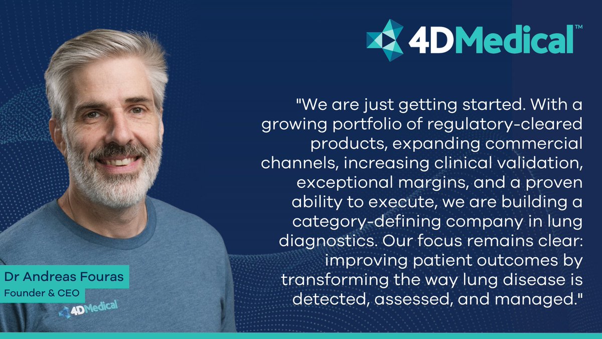TheCapNet's tweet photo. _ @4DMedicalXV (ASX:4DX) has released its FY26 Annual Report. It details the host of significant commercial, regulatory and operational milestones achieved by the company over the past year, including the FDA clearance and CMS reimbursement for CT:VQ® | https://t.co/nbz8aAdOON https://t.co/O5U0aAuE7I