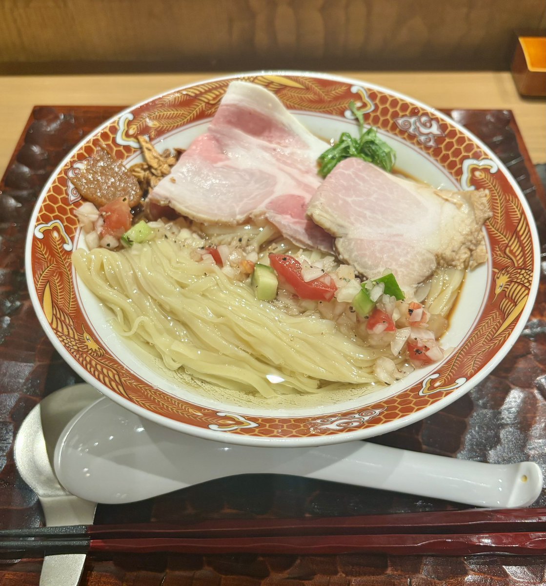vk54q3's tweet photo. 確かに飲める冷やし中華だった
けど、私はコシ強の麺のが好き(߹ㅁ߹) https://t.co/uQrKOCXUtD