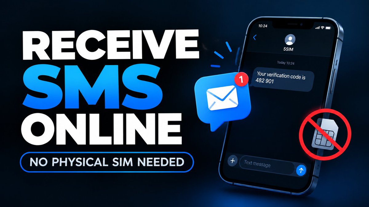 5simnet's tweet photo. Need to receive an SMS online?  In our new YouTube video, we show how a temporary phone number can make things much simpler: how to get one, choose the right country and receive SMS online.  Watch the new video and see how it works! https://t.co/u43psf8wP5 https://t.co/KHgtdqQ9g1