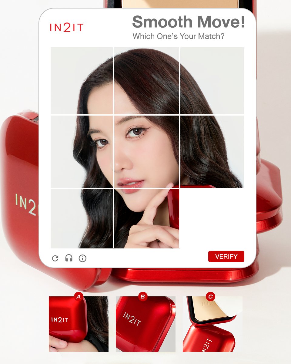 in2itcosmetics's tweet photo. Smooth Move! 
Which One’s Your Match?

IN2IT Ultra Smooth Powder Pact SPF35 PA+++ แป้งพัฟผสมรองพื้น ให้การปกปิดราวกับรีทัช ล็อกผิวเนียน คุมมันนาน 12 ชั่วโมง!

#IN2ITThailand #IN2ITCosmetics
#แป้งแดงสายแกลม #ผิวสมูทอย่างมีสไตล์ 
#แป้งพัฟพี่ฟรีน #srchafreen #ฟรีนสโรชา https://t.co/JfYYx8aZ5m