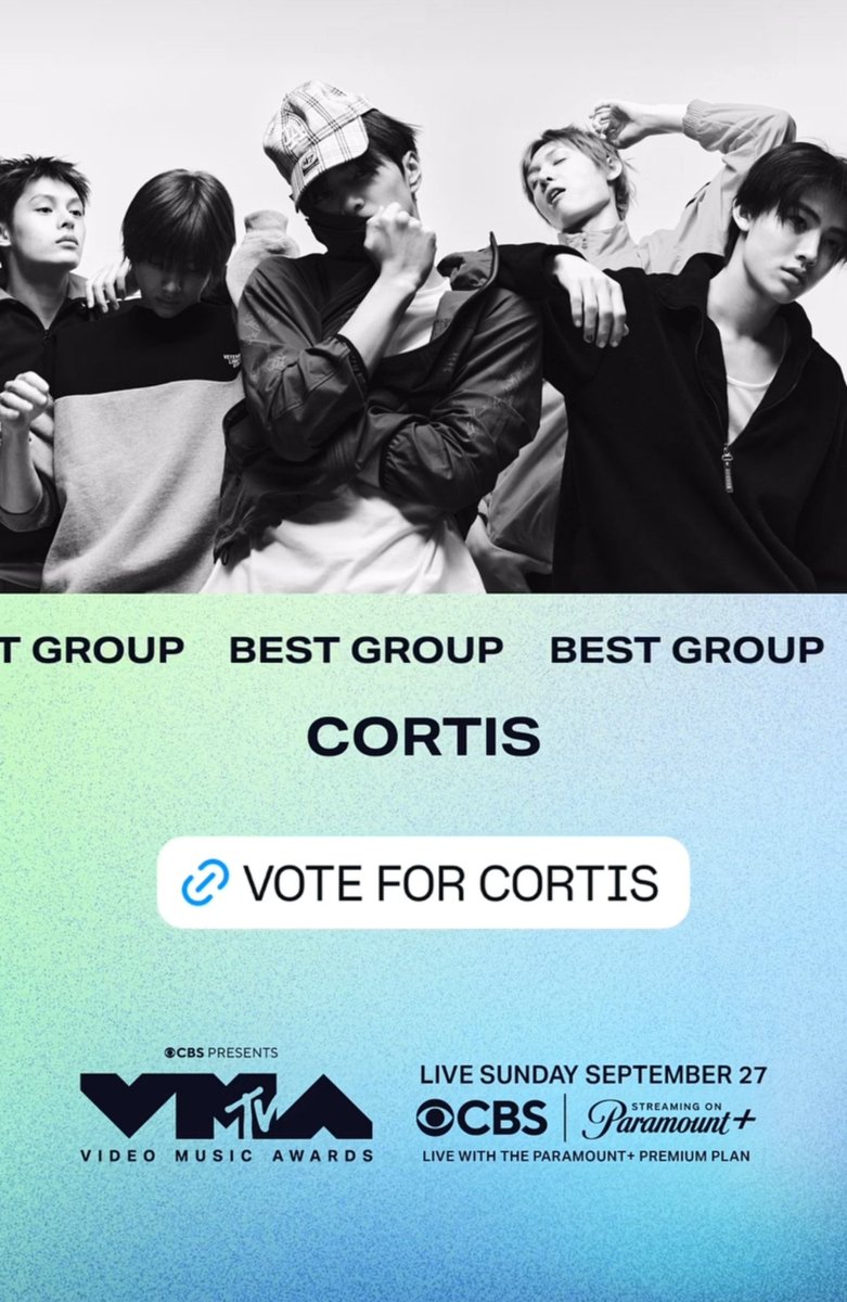 eomcoertis's tweet photo. Don't forget to VOTE CORTIS EVERYONE!! All you have to do is go visit MTV IG Story and click the "VOTE FOR CORTIS" Link as many times as you want!

NOTE: After voting, exit the Story and refresh MTV’s profile by pulling down and better yet, restart the app and go to their page again and then CLICK THE LINK AGAIN!

Use as many accounts that you have as much as possible!! Every Tap COUNTS! 

For european coers, use VPN! 

🔗: https://t.co/UmbR5aqxaD

#CORTIS #코르티스