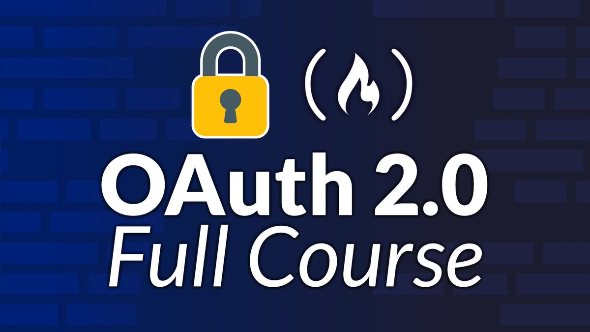 freeCodeCamp's tweet photo. OAuth 2.0 is an authorization framework that lets third-party apps access user data on another service without sharing passwords.

And this course teaches you how it works.

You'll learn about the four OAuth roles, building the authorization server, debugging, and lots more.

https://t.co/yfjHc7hPET