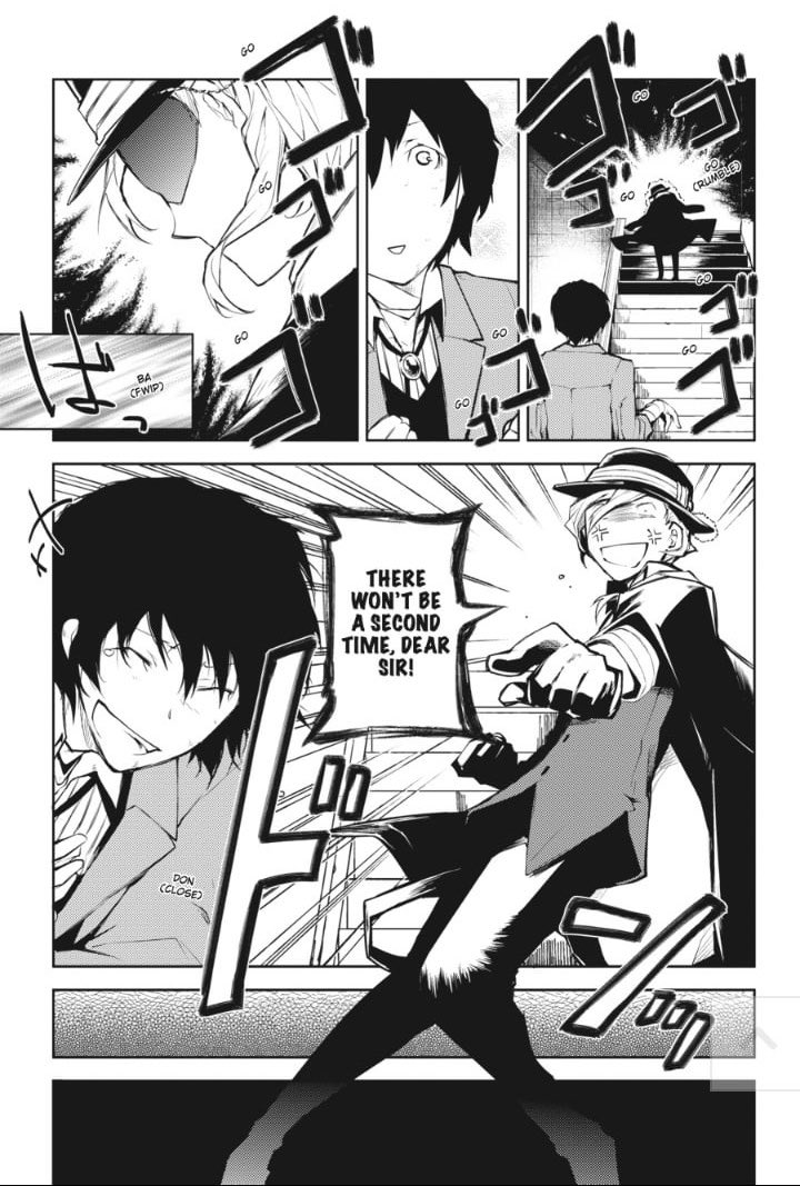 dazaisleftshoe's tweet photo. forever #hate bones for not including dazai laughing in this scene https://t.co/176Wy0Vv90