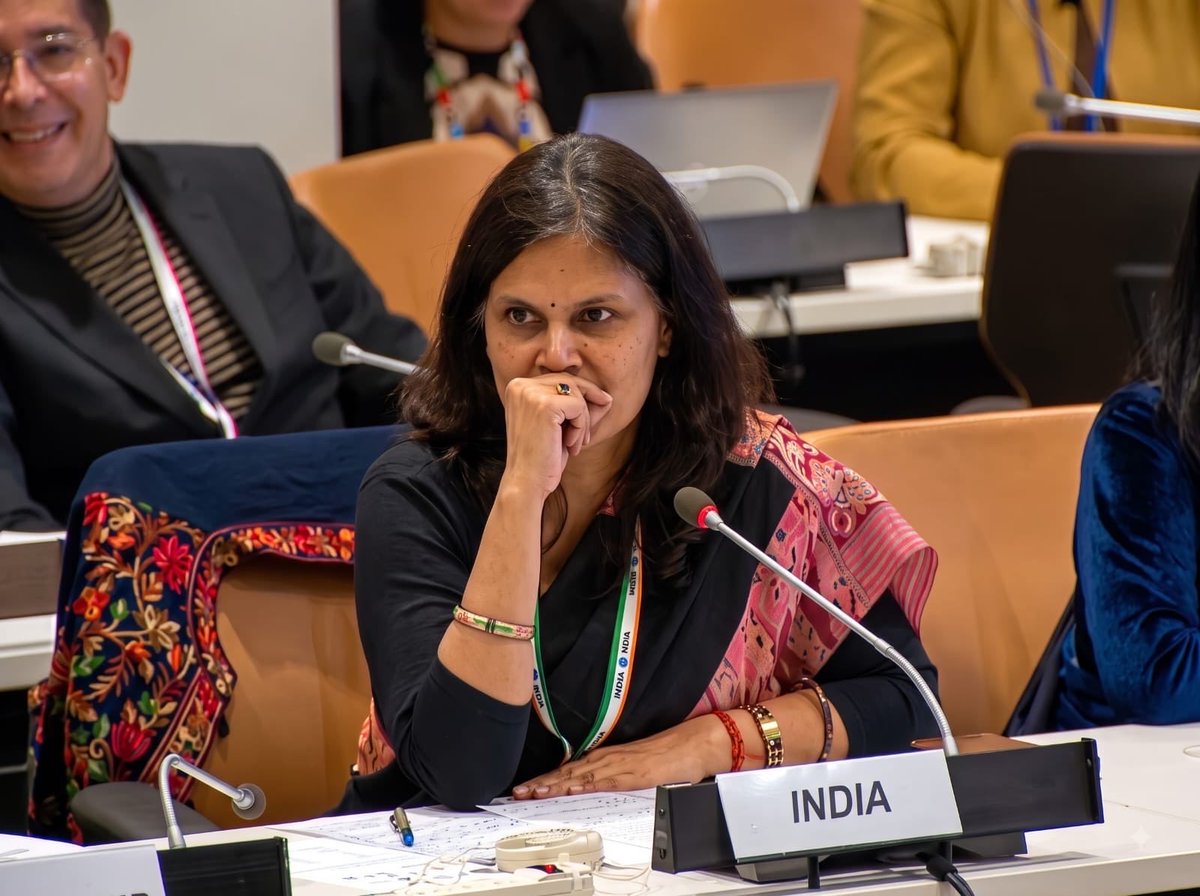 DDIndialive's tweet photo. At the Seventh Annual Ministerial Meeting of the Group of Friends of #UHC & Global Health, held on the sidelines of #UNGA81, Union Health Secretary Punya Salila Srivastava highlighted India’s comprehensive approach to advancing #UniversalHealthCoverage through accessible, affordable and quality healthcare.
She highlighted Ayushman Bharat PM-JAY, the world’s largest publicly funded health assurance scheme, providing annual health cover of up to ₹5 lakh and covering more than 600 million citizens.
She also highlighted Free Drugs & Diagnostics services, NQAS, ABHA-enabled health records and teleconsultation through e-Sanjeevani.
@MoHFW_INDIA