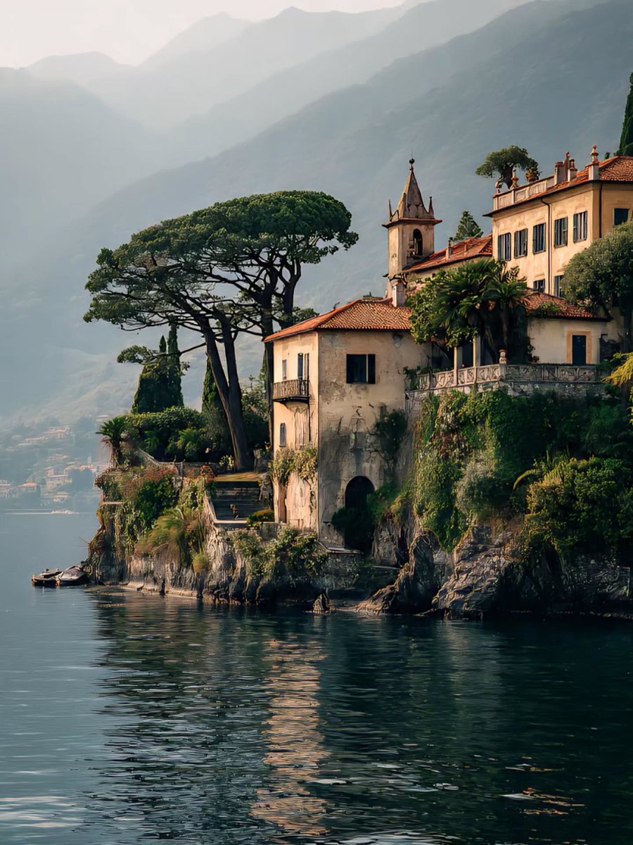 earthserenityy's tweet photo. Lake Como Italy https://t.co/XZjw71Lis5