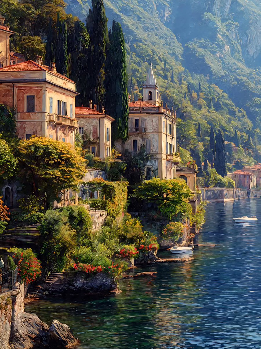 earthserenityy's tweet photo. Lake Como Italy https://t.co/XZjw71Lis5