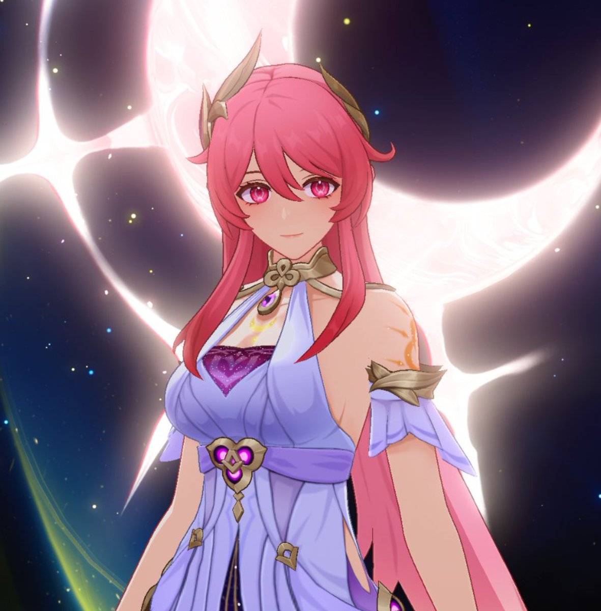 luluraemi's tweet photo. the concept of sonnet as the iridescent moon used to be teyvat original ruler of death, yet she is the opposite of what people gonna think of "death"

she wanted to save everyone, even the one who cannot be saved. https://t.co/246mSrfkHF