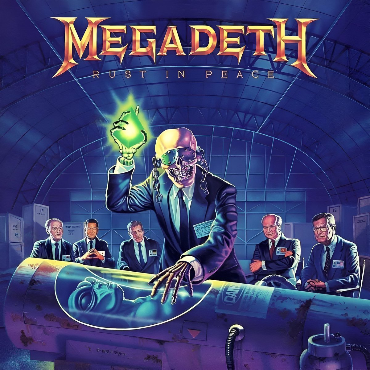 ThisDayInMETAL's tweet photo. On This Day in Metal September 24, 1990

Megadeth released the GREAT album “Rust in Peace” — an absolute thrash metal classic featuring “Holy Wars… The Punishment Due,” “Hangar 18,” “Take No Prisoners,” and “Tornado of Souls.”

One of the greatest metal albums ever made!

What’s your favourite track?

#ThisDayInMetal #Megadeth #RustInPeace #ThrashMetal #Metal