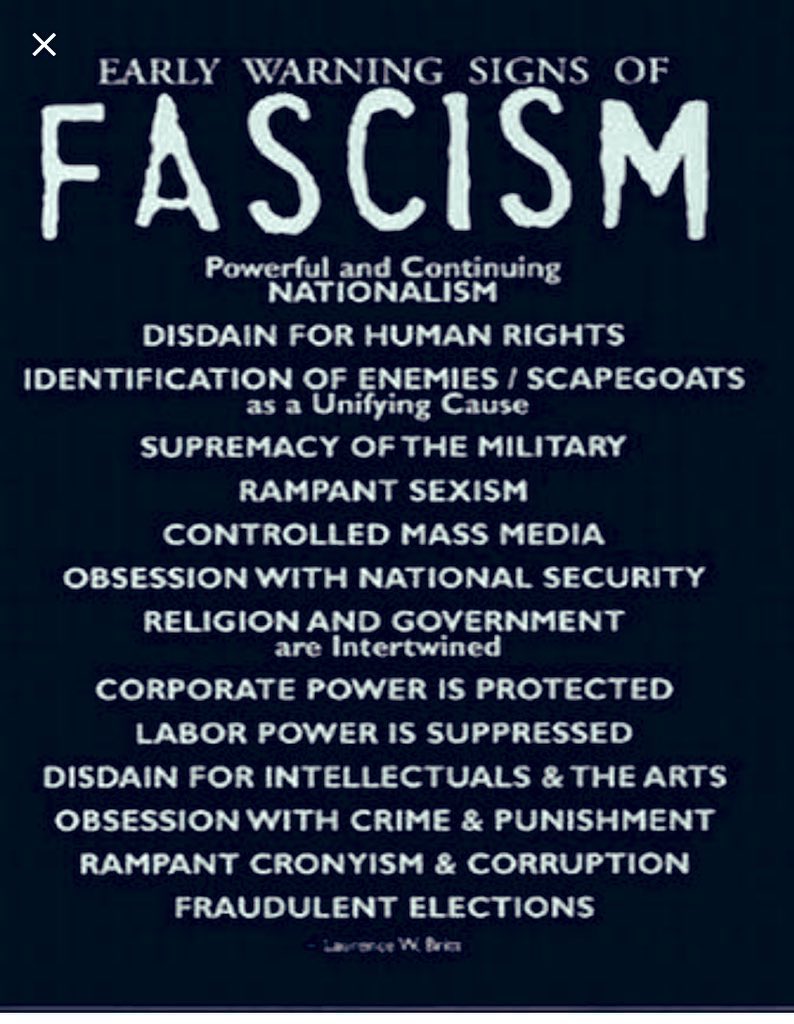 MaryOakman's tweet photo. @_SmokeyGirl25 To silence the press is straight from the fascist playbook. https://t.co/ZtYIbGq457