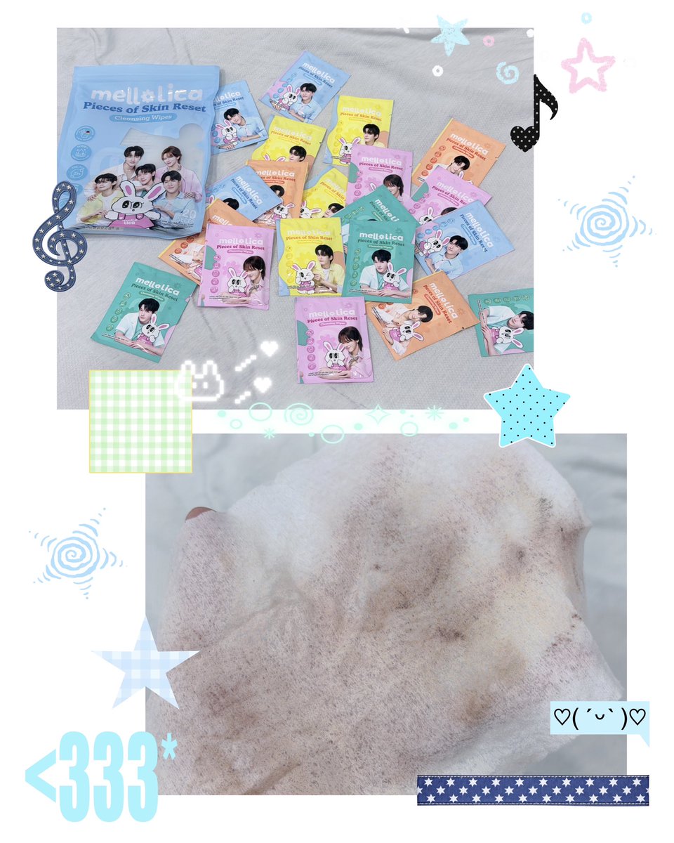 mymind1209's tweet photo. สิ่งนี้ชีเริ่ดนะ ชีเป็น cleansing wipes เช็ดหน้า ถ้าวันไหนแต่งหน้าน้อยๆ แผ่นเดียวก็เช็ดออกได้หมดนะ ไม่แพ้ ไม่แสบหน้าด้วย มีหลายสูตรเลือกเอาตามสภาพผิวได้เลย 🫶🏻💕
#Mellolicaรีวิว
#MellolicaMomentOfYaYxPERSES https://t.co/51qsYX6gaj
