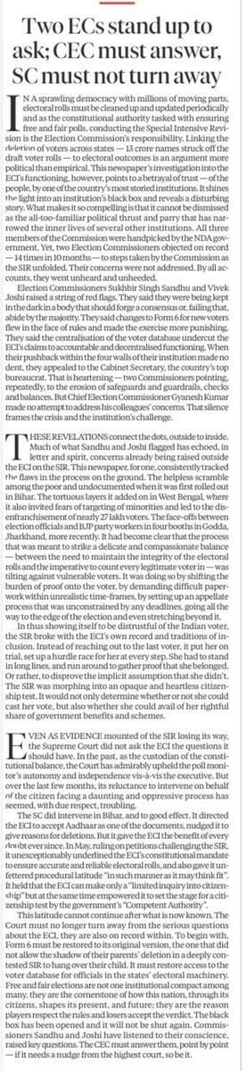 IamRajat_Pandit's tweet photo. Editorials in all prominent newspapers demand clear answers from the #ChiefElectionCommissioner; one also calls for his immediate resignation! https://t.co/aGA4rVb3hh